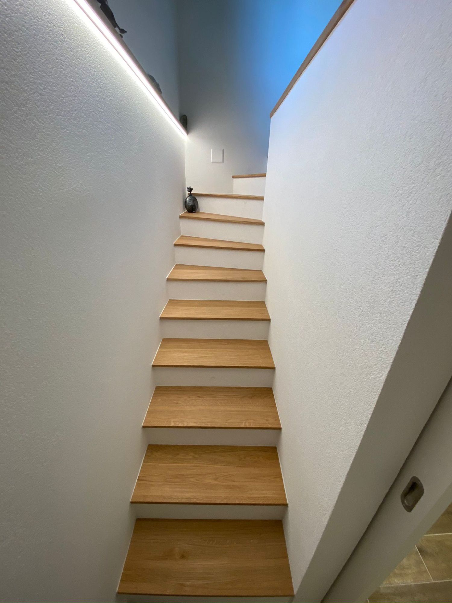 Escalier habillé de chêne
